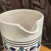 Handcrafted ceramic pitcher from Fes.