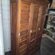 Old solid oak notary's cabinet