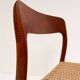 Refurbished set of 4 Model 75 chairs by Niels Møller, 1960s