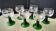 6 white wine glasses from Alsace Arc France