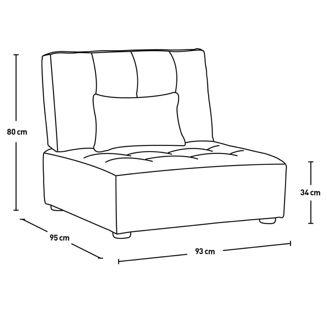 Fauteuil chauffeuse Habitat Reiko