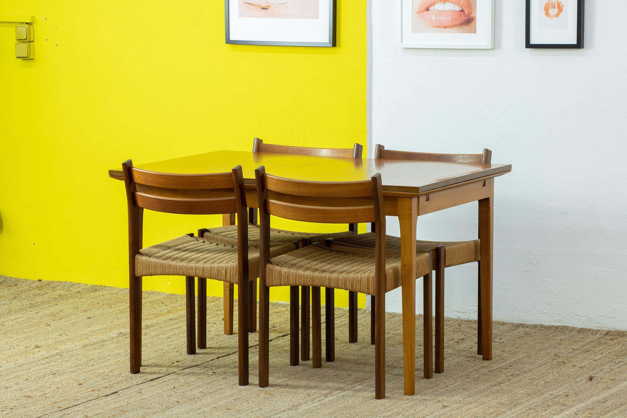 Vintage Scandinavian Table – 125 cm