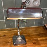 Art Deco lamp in chrome metal