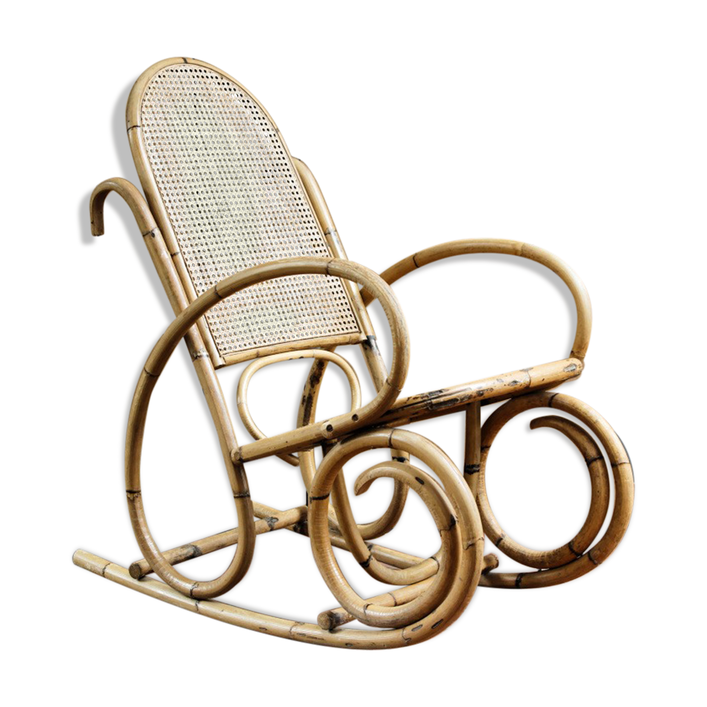 Bamboo rocking chair