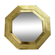 Brass mirror 32x32cm