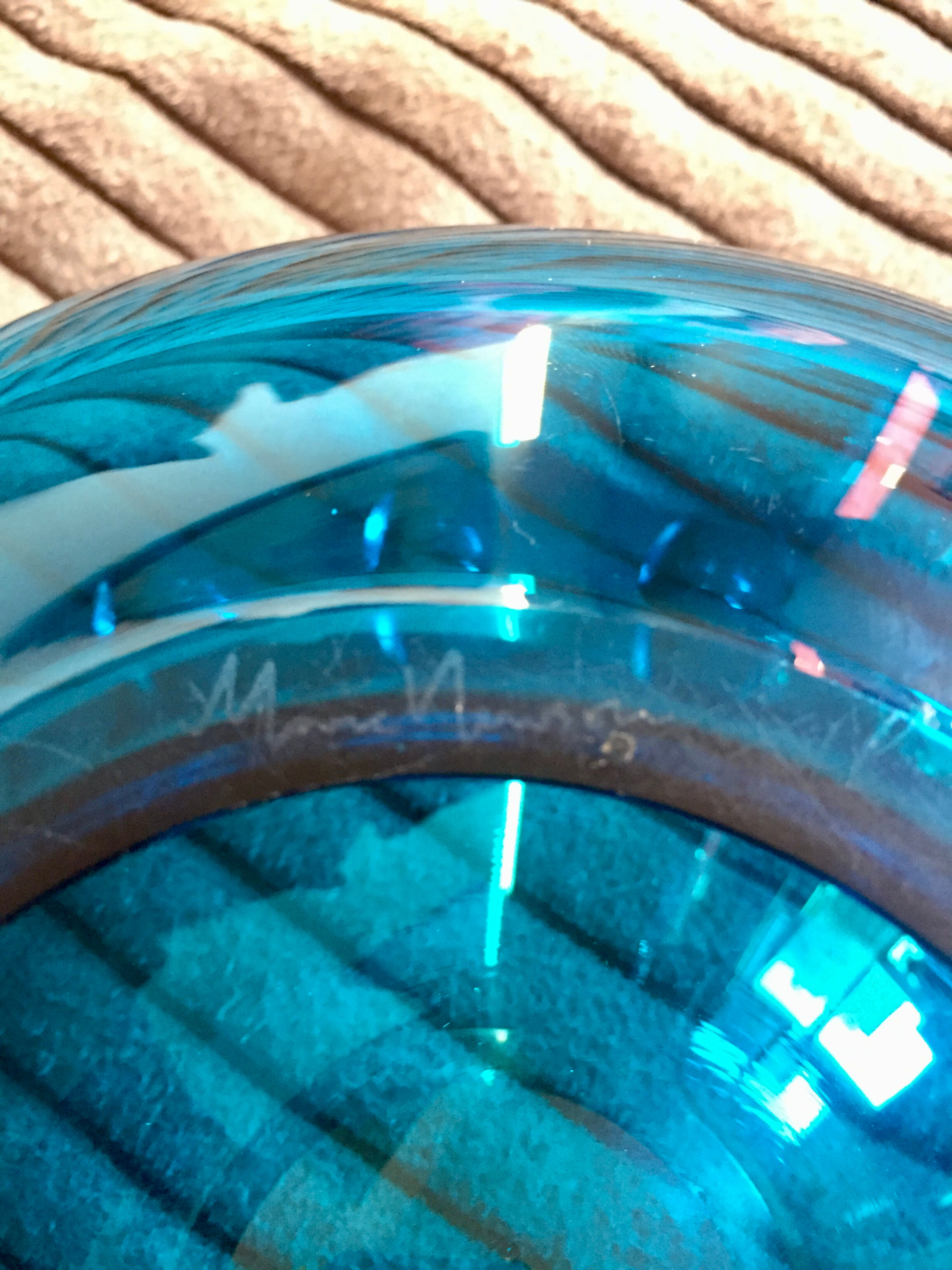 Cendrier en verre vintage Marc Newson