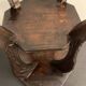 Japanese side table, carved wood, Liberty of London, 1900