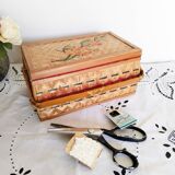 Sewing box, rattan worker