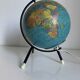 Vintage 1972 glass terrestrial globe Taride tripod - 22 cm