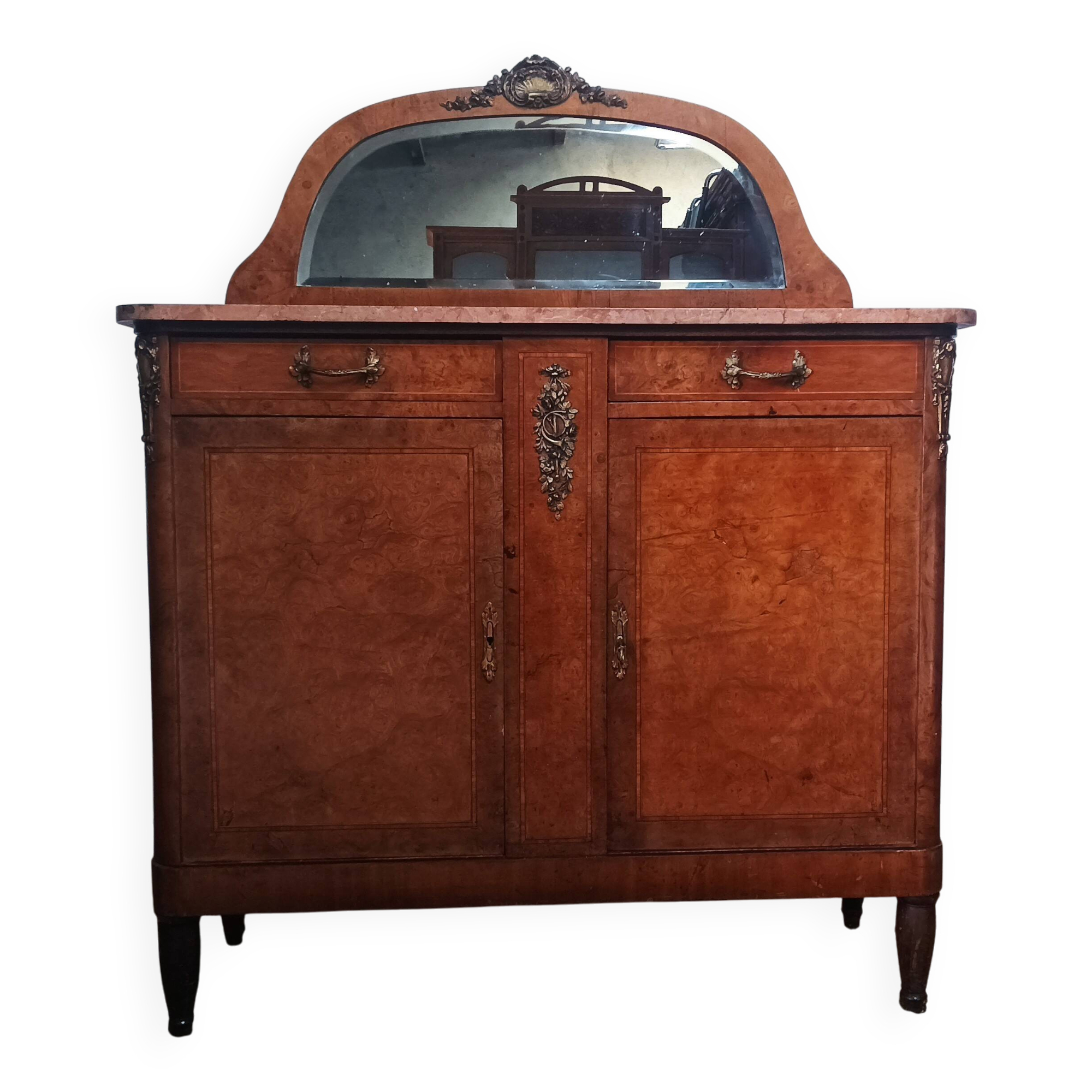 Art Deco burr walnut sideboard