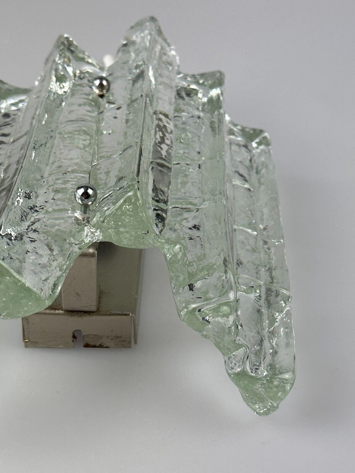 Wall lamp Wall Sconce Fischer Leuchten Germany Ice Glas Design