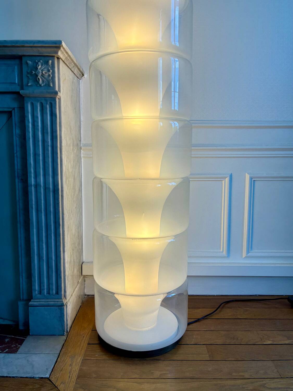 LT316 Sfumato floor lamp by Carlo NASON for Mazzega, 1969.