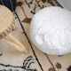 Moroccan leather pouf