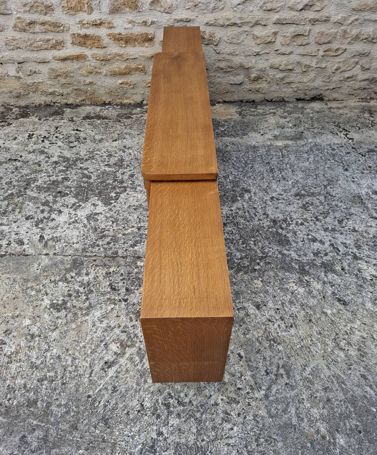 Low oak sideboard