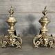 Brass chenets (pair)