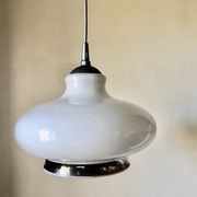 Suspension en opaline et fil d'argent