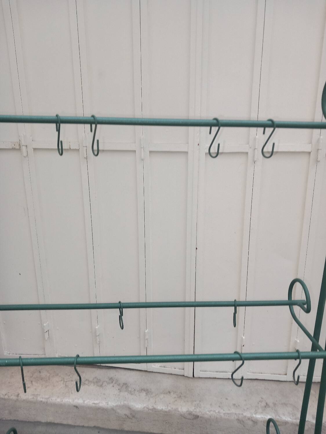 Wrought iron towel rack