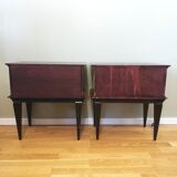 Pair of vintage bedside tables 60s