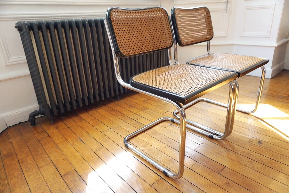 Pair of Cesca B32 chairs by Marcel Breuer