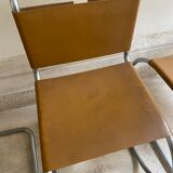 Set of 4 MR chairs by Mies Van der Rohe for Knoll
