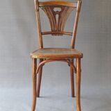 Two chairs Thonet n ° 197/114 of 1910 seat wood bistro