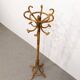 Vintage parrot coat rack in rattan and bamboo