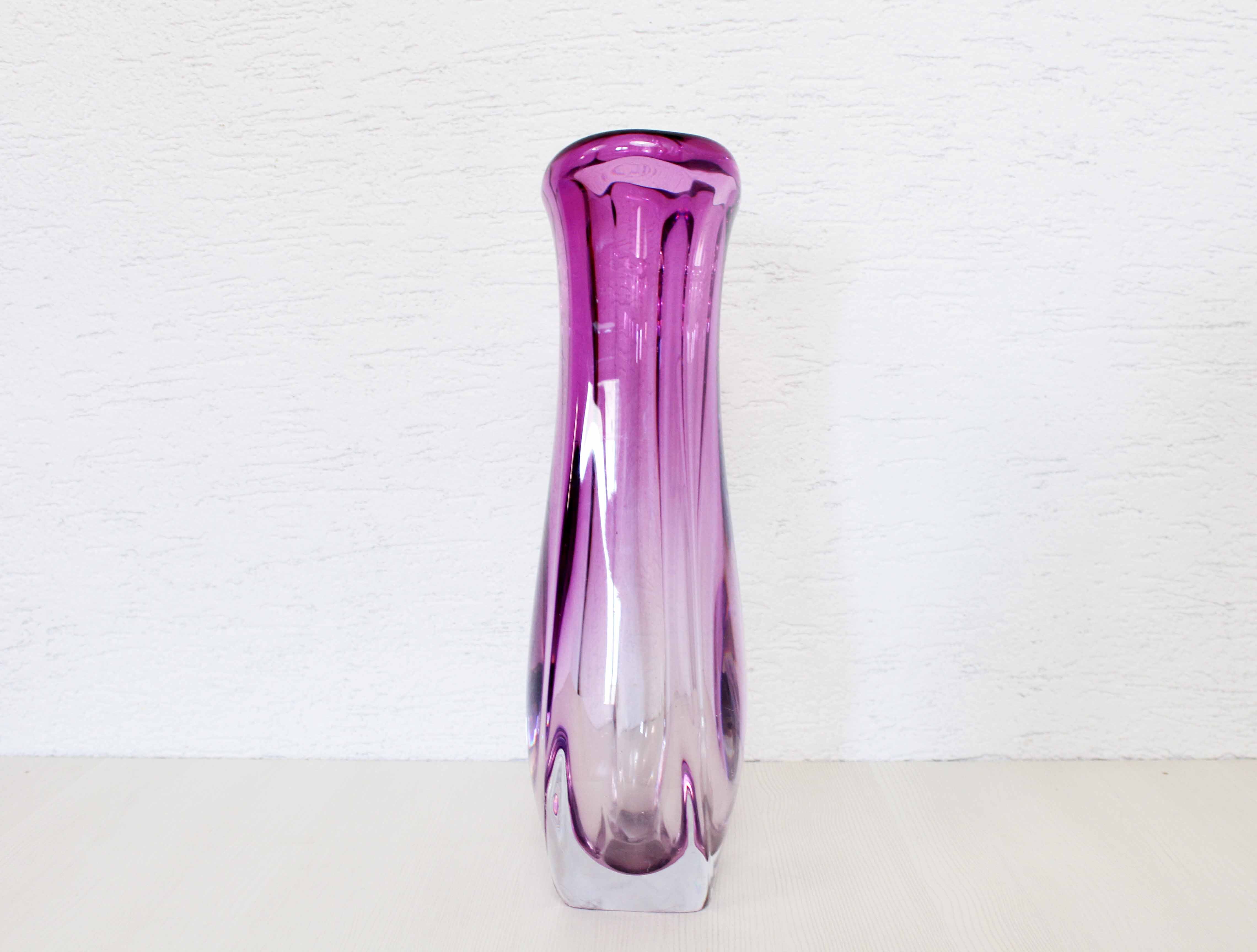 Glass vase of Murano 42cm