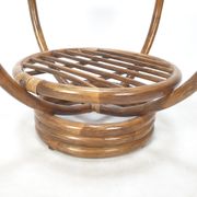 Table basse italienne en bambou, années 1980