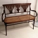 Bent wood bench
