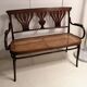 Bent wood bench