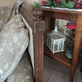 canapé ancien style louis XVI , lit de repos 8 pieds armature bois L182, l85,h95
