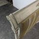 Lit de repos Directoire en bois laqué crème et vert