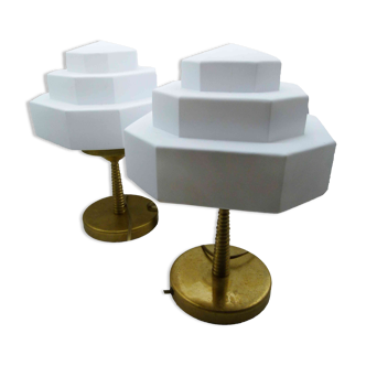 Pair of lamps art deco XXeme