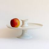 Servant, Cup on foot, White ceramic display stand, Paris, 19th century.