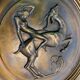 Pair of Italian Art Deco Brass Plate, 1940s