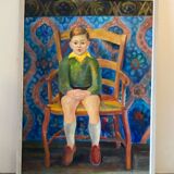 Polish school portrait of Cyan (1912-1981)