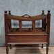 English mahogany magazine rack, late 19th century
