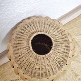 Vase in braided bamboo leaves