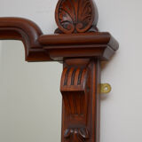 Victorian mahogany overmantel mirror - 75x121cm