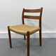 2 chaises de salle à manger danoises en teck du milieu du siècle #84 par Niels O. Møller pour JL Moller