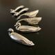 6 different animal knife holders, made of metal