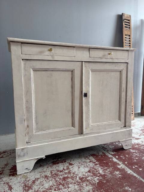pretty Parisian sideboard with its white patina