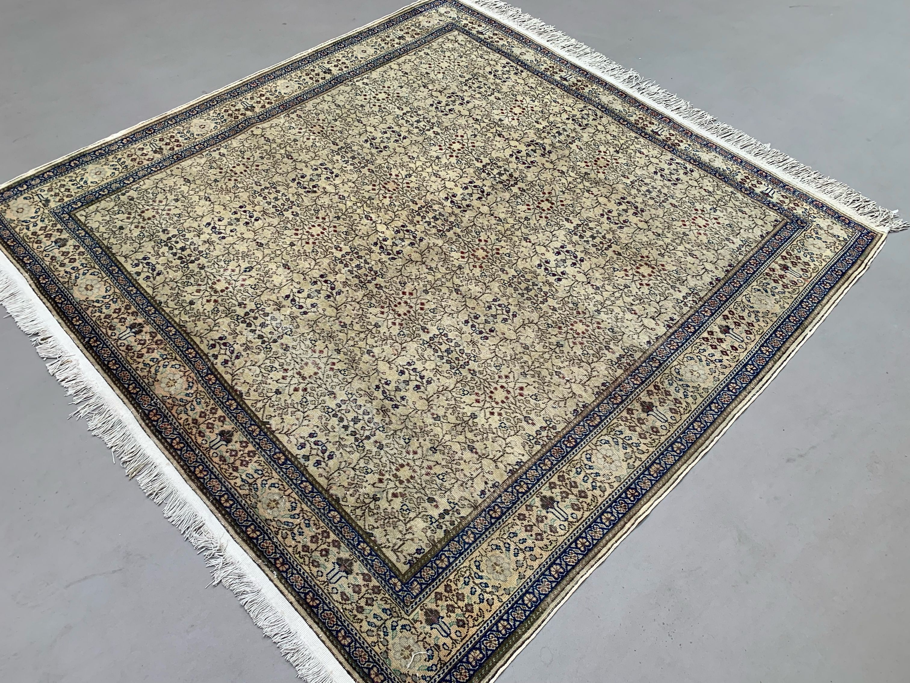 Vintage square turkish rug 205x200 cm