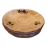 Set of 4 Sarreguemines cup coasters