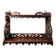 Carved wooden wall shelf H24cm