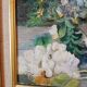 Nature morte florale 1988– Karl-Heinz Stricker – encadrée doré vintag