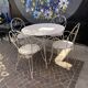 Wrought iron garden set 1960s