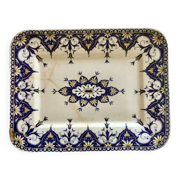 Plat de service rectangulaire Sarreguemines