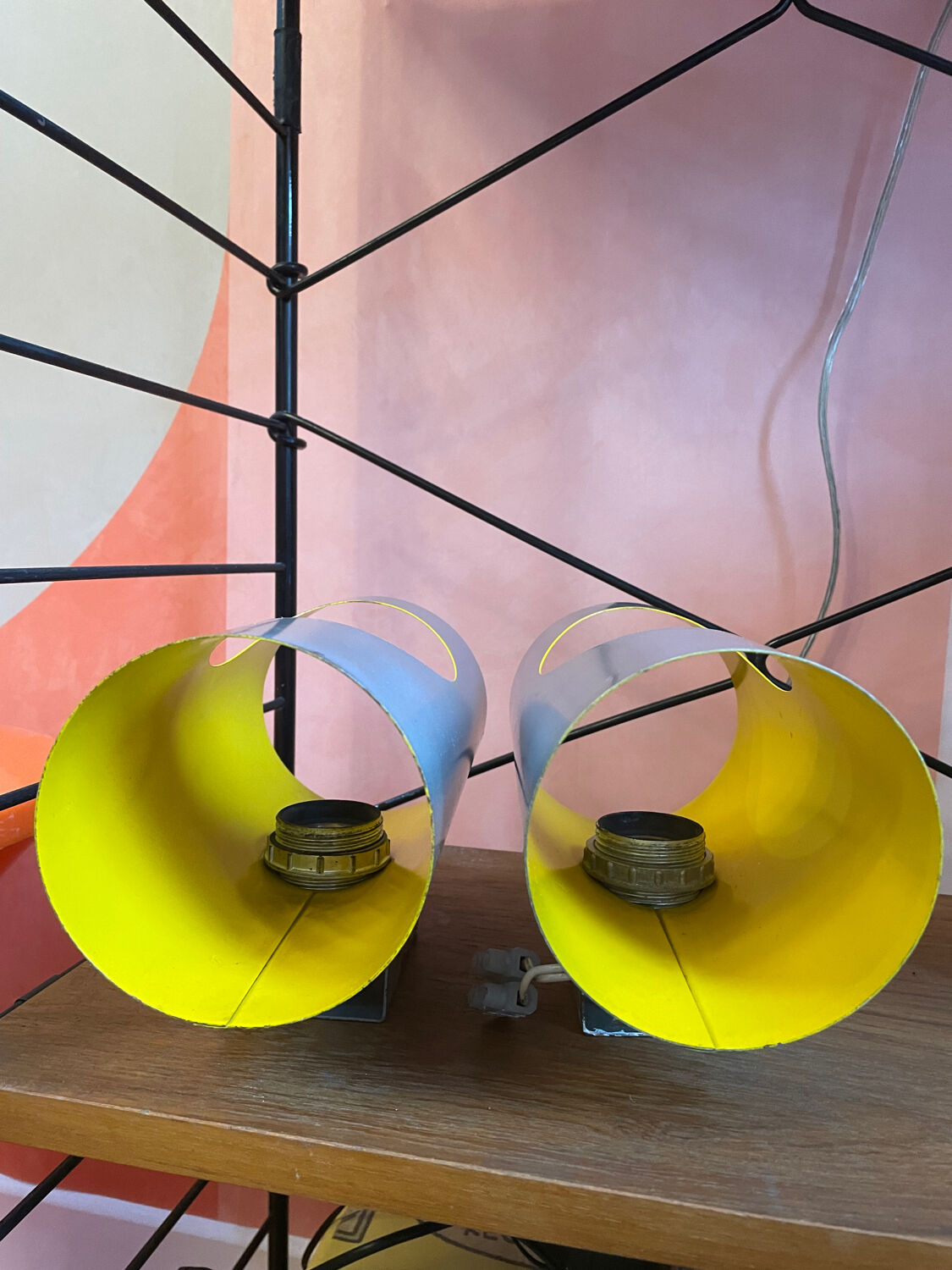 Wall lights space age 70'