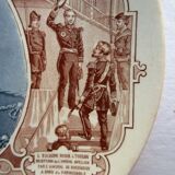 Plate Sarreguemines model Nicholas II Tsar of Russia